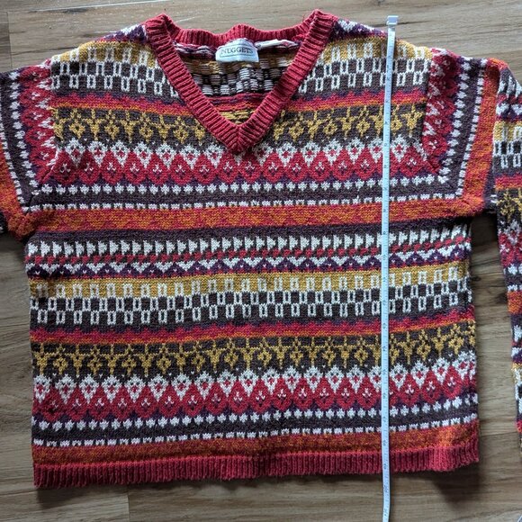 Nuggets Stiped V-Neck Sweater, M - Picture 5 of 6